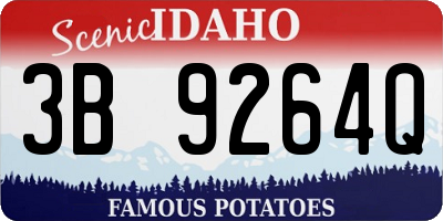 ID license plate 3B9264Q