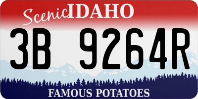ID license plate 3B9264R