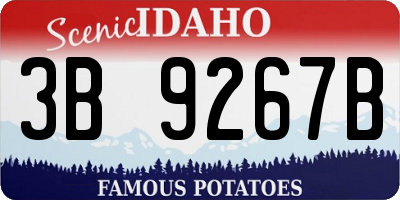 ID license plate 3B9267B