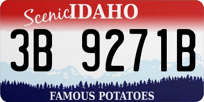 ID license plate 3B9271B