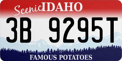 ID license plate 3B9295T