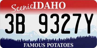 ID license plate 3B9327Y