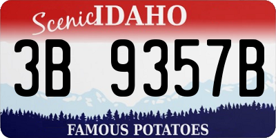 ID license plate 3B9357B