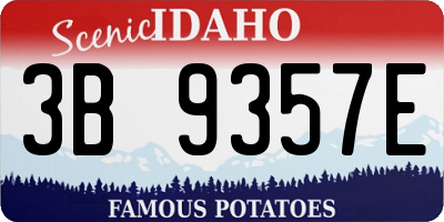 ID license plate 3B9357E