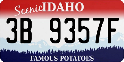 ID license plate 3B9357F