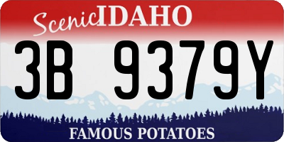 ID license plate 3B9379Y