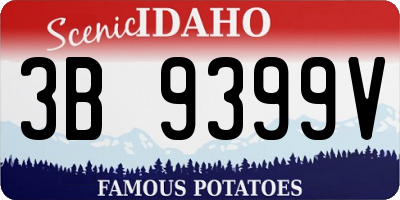 ID license plate 3B9399V