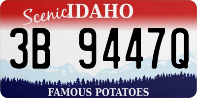 ID license plate 3B9447Q