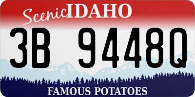 ID license plate 3B9448Q