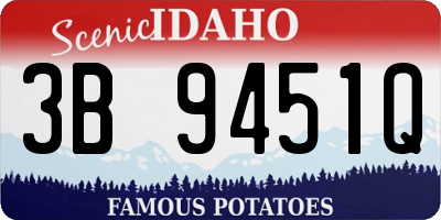 ID license plate 3B9451Q