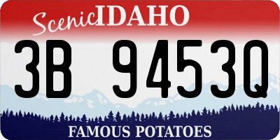 ID license plate 3B9453Q