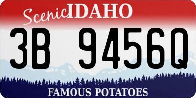 ID license plate 3B9456Q
