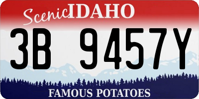 ID license plate 3B9457Y