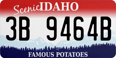 ID license plate 3B9464B