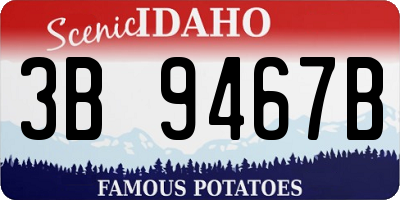 ID license plate 3B9467B