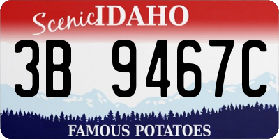 ID license plate 3B9467C
