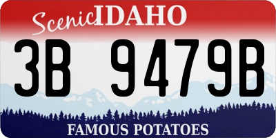 ID license plate 3B9479B
