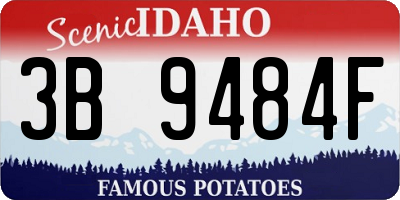 ID license plate 3B9484F