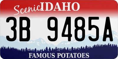 ID license plate 3B9485A