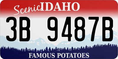 ID license plate 3B9487B