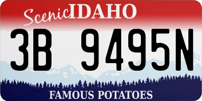 ID license plate 3B9495N