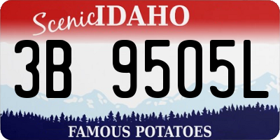 ID license plate 3B9505L