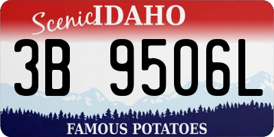 ID license plate 3B9506L