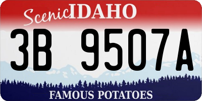 ID license plate 3B9507A
