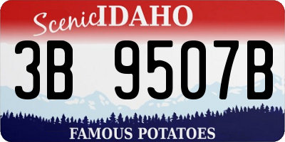 ID license plate 3B9507B