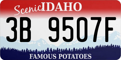 ID license plate 3B9507F