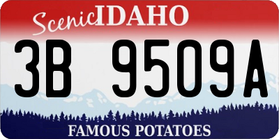 ID license plate 3B9509A