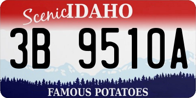 ID license plate 3B9510A