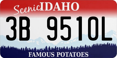 ID license plate 3B9510L