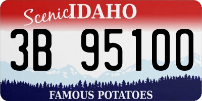 ID license plate 3B9510O