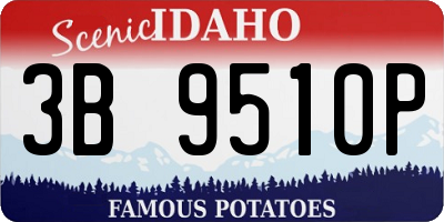 ID license plate 3B9510P