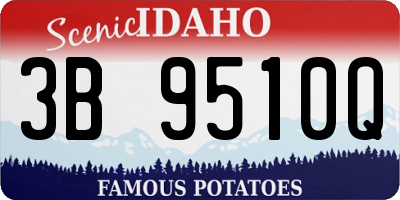 ID license plate 3B9510Q