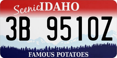 ID license plate 3B9510Z