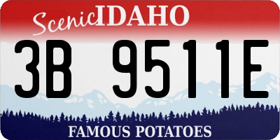 ID license plate 3B9511E