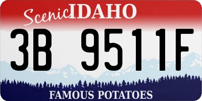 ID license plate 3B9511F