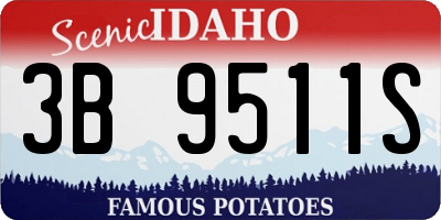 ID license plate 3B9511S