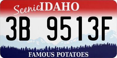ID license plate 3B9513F