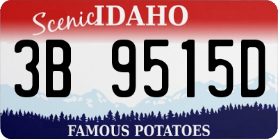 ID license plate 3B9515D