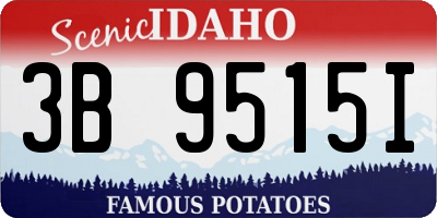 ID license plate 3B9515I