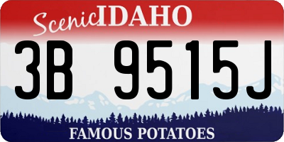 ID license plate 3B9515J