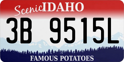 ID license plate 3B9515L