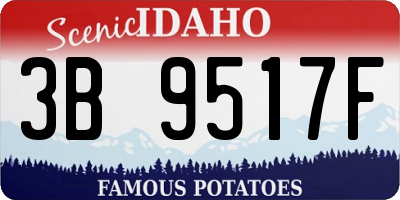 ID license plate 3B9517F