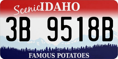 ID license plate 3B9518B
