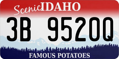 ID license plate 3B9520Q