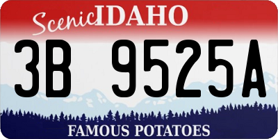 ID license plate 3B9525A