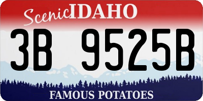 ID license plate 3B9525B